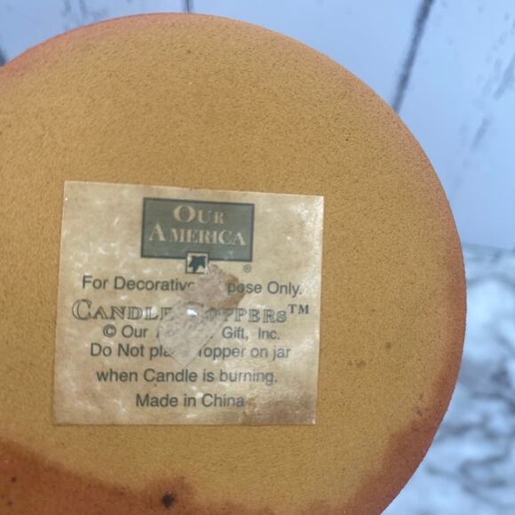 Vintage Gingerbread House Resin Candle Topper Our America Gift 1999 Holidays - Picture 5 of 7